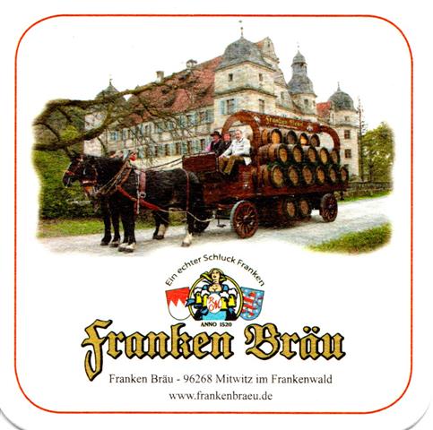 mitwitz kc-by franken quad 4fbg 5a (180-bierwagen vor schloss-mit rahmen)